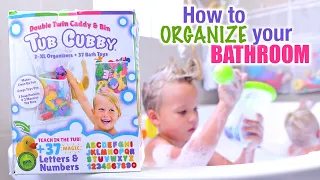 HOW to ORGANIZE your BATHROOM | Tub Cubby
