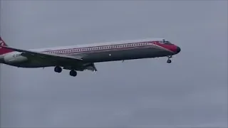 Rare MC-DONNEL- DOUGLAS MD 82 OY-RUT RETRO & more RWY 36R @AMS