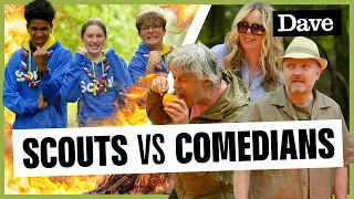 Scouts vs Comedians Survival Challenge | Outsiders: Gone Wild | Dave