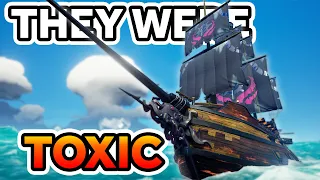 We FOUGHT the most TOXIC GALLEON in Sea of Thieves!