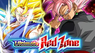 EZA PHY SUPER VEGITO VS ROSE GOKU BLACK RED ZONE (DBZ: DOKKAN BATTLE)