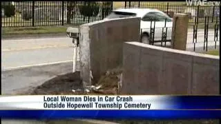 Woman Dies In Cemetery Crash