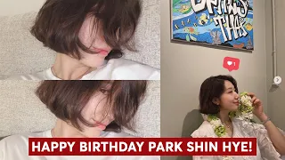 Park Shin Hye cuts super short hair before birth! She share about the birthday after the wedding