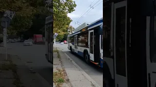 Тирасполь: троллейбус МАЗ-103Т № 263 вышел на линию после долгого простоя
