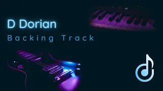 D Dorian fast backing track for guitar | Night City Drive