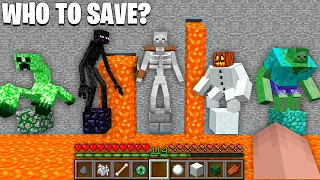 WHICH to SAVE MUTANT CREEPER or MUTANT ENDERMAN or MUTANT SKELETON or SNOWMAN or MUTANT ZOMBIE