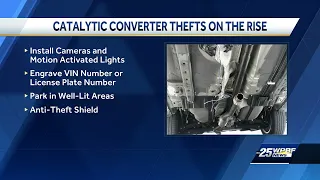 Catalytic converter thefts on the rise