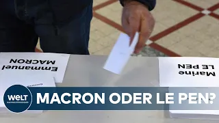 QUAL DER WAHL: Stechen in Frankreich – Macron und Le Pen kämpfen um Elysée-Palast