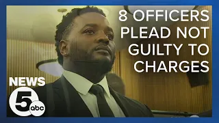 8 former, current East Cleveland officers plead not guilty to dozens of charges