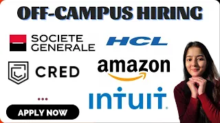 OFF-CAMPUS HIRING || Apply Now ||  MUST WATCH