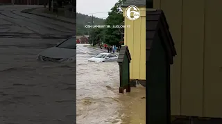 Cars swept away as heavy rains and flooding hit Vermont