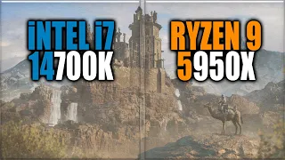 i7 14700K vs 5950X Benchmarks - Tested in 15 Games and Applications