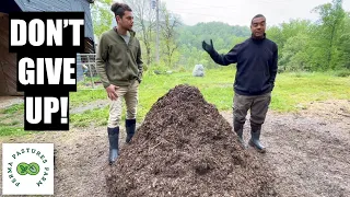 18 Day Compost With Animal Bedding // Pt. 7 VLOG