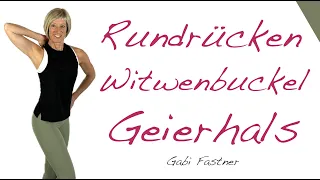 🦆 19 min. Übungen gegen Rundrücken, Witwenbuckel und Geierhals | ohne Geräte