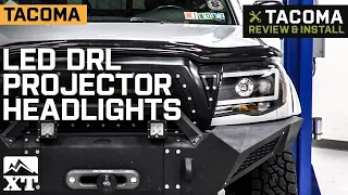 2005-2011 Tacoma LED DRL Projector Headlights; Black Housing Review & Install