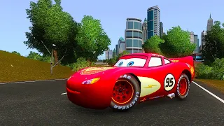 Crazy Lightning McQueen Crashes - GTA 4 Real Car Crashes Ep.11