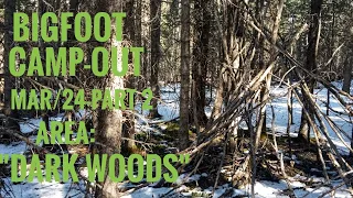 Bigfoot Campout! March 2024 Part 2. Area "Dark Woods"!