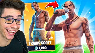 GANHEI A SKIN DO TRAVIS SCOTT ANTES DA HORA! Fortnite