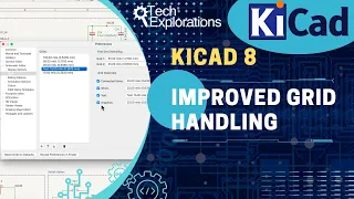 KiCad 8: Improved grid handling with overrides for schematic objects