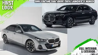 2024 BMW 530e And 550e xDrive PHEVs Launched In Munich - First Look - Full Inteior Exterior