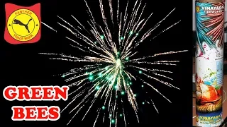GREEN BEES from Sony Vinayaga Fireworks - Large Skyshot Shell Diwali testing