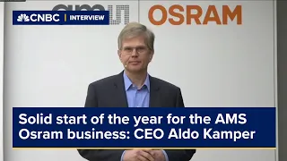 Solid start of the year for the AMS Osram business, says company CEO Aldo Kamper