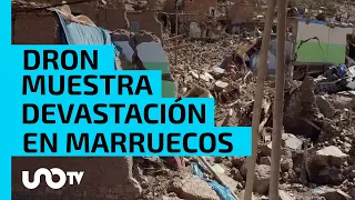 Terremoto en Marruecos, dron muestra la magnitud de los daños causados