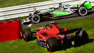 DRIVER DISQUALIFIED 🤯 CRASHING INTO PITLANE TYRE BARRIER! 🤣 - F1 23 MY TEAM CAREER Part 32