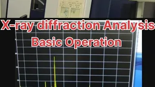 X-ray diffraction Analysis -basic operation/ practical video on X-ray diffraction Analysis / XRD