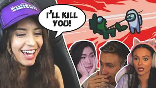 Anita Begs People To Stop Clipping Her Butt In Among Us | With Miniminter (Sidemen), Talia Mar, Hafu