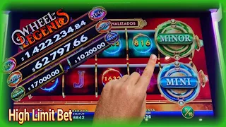 💵Wow!! Huge Jackpots in Link Me & Wheel of Legends Slot at High Limit