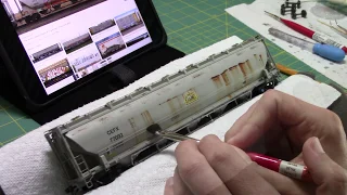 Weathering HO Scale BLMA Covered Hopper