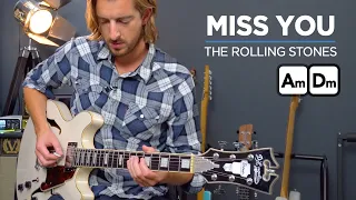 The Rolling Stones - 'Miss You' Guitar Lesson Tutorial