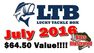 Lucky Tackle Box July 2016 Unboxing of the Bass XL Box