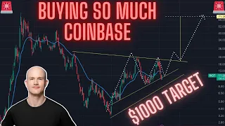 EXPLOSIVE COINBASE STOCK PRICE NEXT WEEK!! THE START OF A $1000 $COIN? I'M REALLY REALLY BULLISH