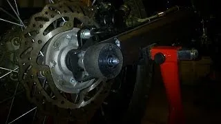 How to make DIY Supermoto Axle Sliders [Apollo 250cc]
