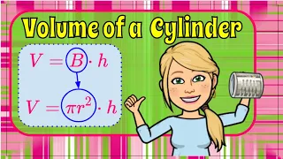 How to Find Volume of a Cylinder  | 8.G.C.9 💗