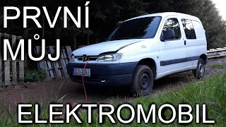 Můj první elektromobil z roku 2000 Peugeot Partner Electric