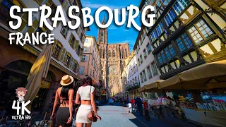 STRASBOURG, France 4K walk with Captions