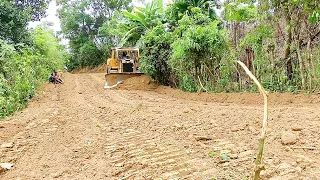 Caterpillar D6R XL Bulldozer Working Road Service on Plantation