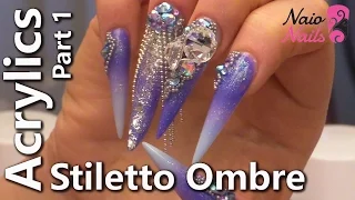 Acrylic Stiletto Ombre Part 1