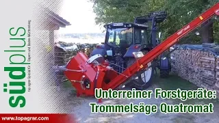 Trommelsäge Quatromat am Forst live-Stand von Unterreiner Forstgeräte