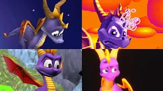 Spyro the Dragon EVERY GAME OVER SCREEN (1998-2018)