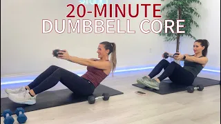 20-MIN. DUMBBELL ABS & CORE WORKOUT / 20 WEIGHTED EXERCISES TO DEFINE & STRENGTHEN YOUR MID-SECTION