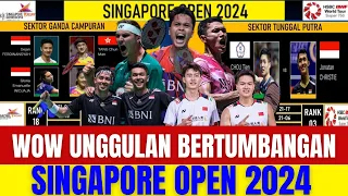 WOW BANYAK UNGGULAN KALAH..!! Hasil Lengkap Babak 32 Besar Singapura Open Hari ini..