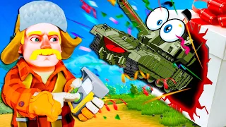 ОН ВЫПРЫГНУЛ ИЗ ПОДАРКА!| Scrap Mechanic