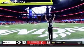 Georgia game winning field goal Georgia vs Cincinnati