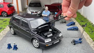 1:18 Volkswagen Golf III VR6 '96, purple metallic - Norev [Unboxing]