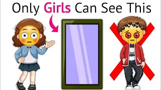 Only Girls can see SOMETHING in this Mirror...(Can You?)