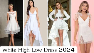 The Most Beautiful White High Low Dress Styles For Trend 2024 |@FashionFabulous-zt8ug